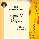 Доброта. Год осознания. Неделя 37